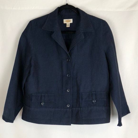 Casual Linen/Rayon Jacket from Talbots - Picture 7 of 8